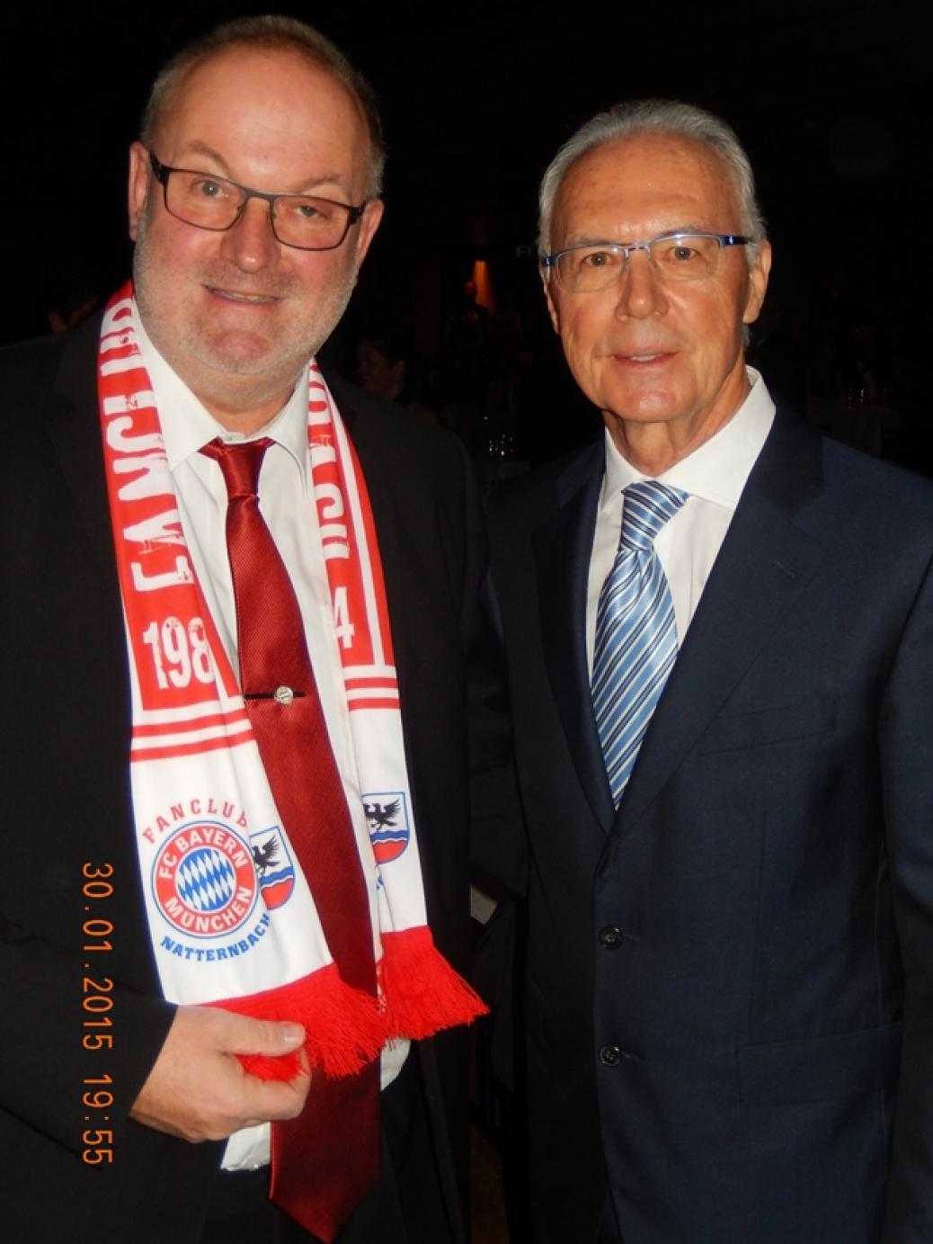 Gerald Stutz mit Franz Beckenbauer
