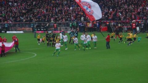 FC Bayern gegen den SV Werder Bremen